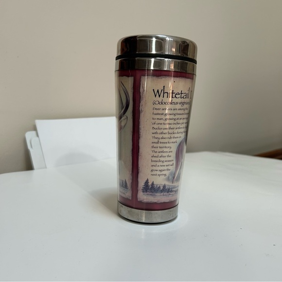 American Expedition Whitetail Deer Insulated Stainless Steel Travel Mug - Picture 4 of 11